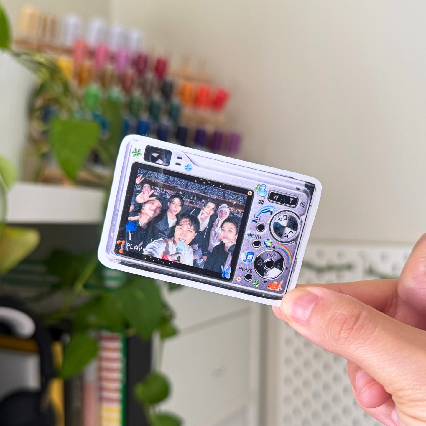 frutiger aero bts camera sticker 𐮜🐠