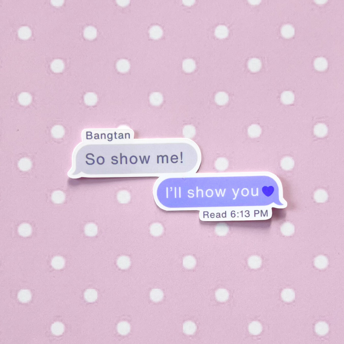 bangtan lyric text messages | waterproof sticker