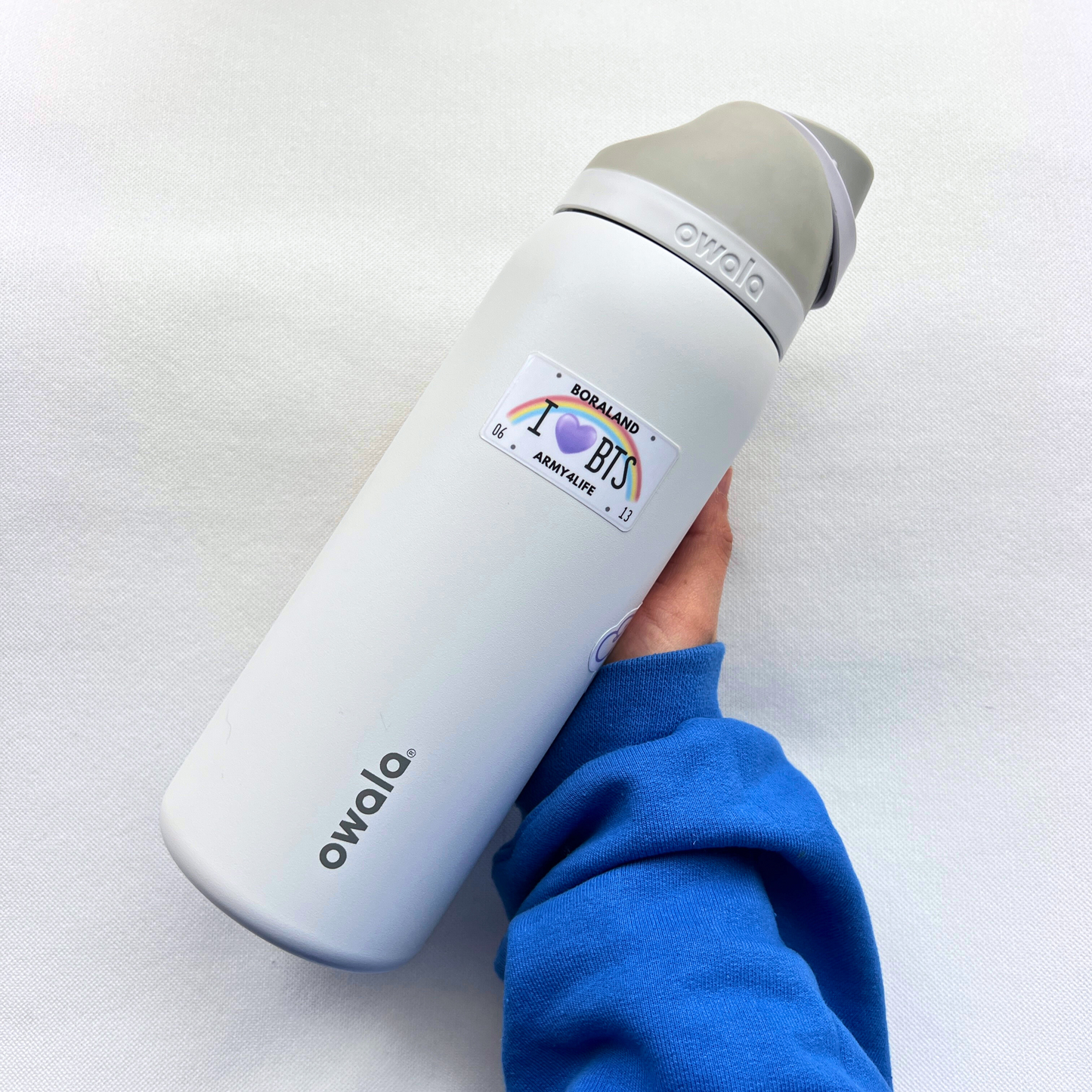 i heart bts license plate stickers