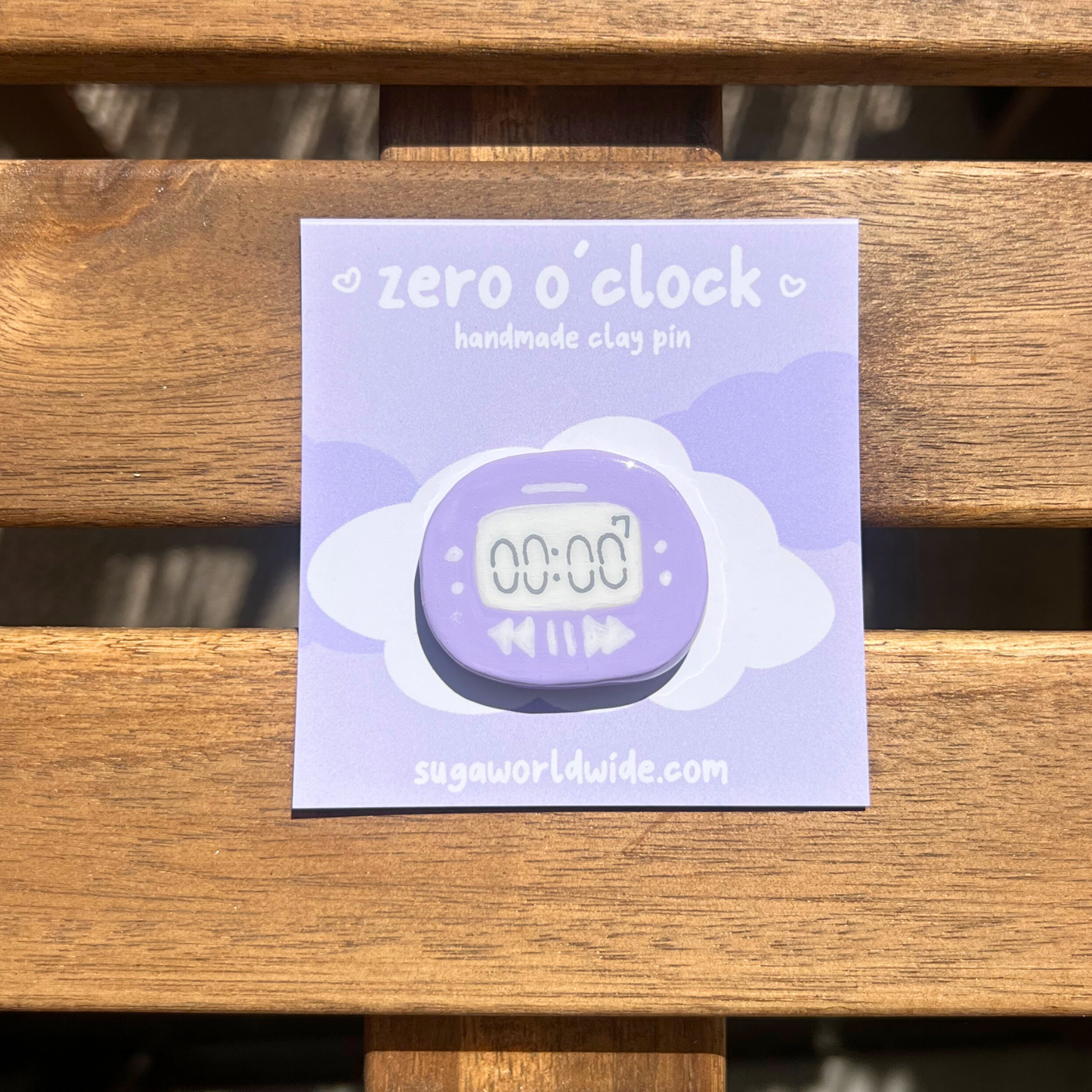 zero o'clock clay pin