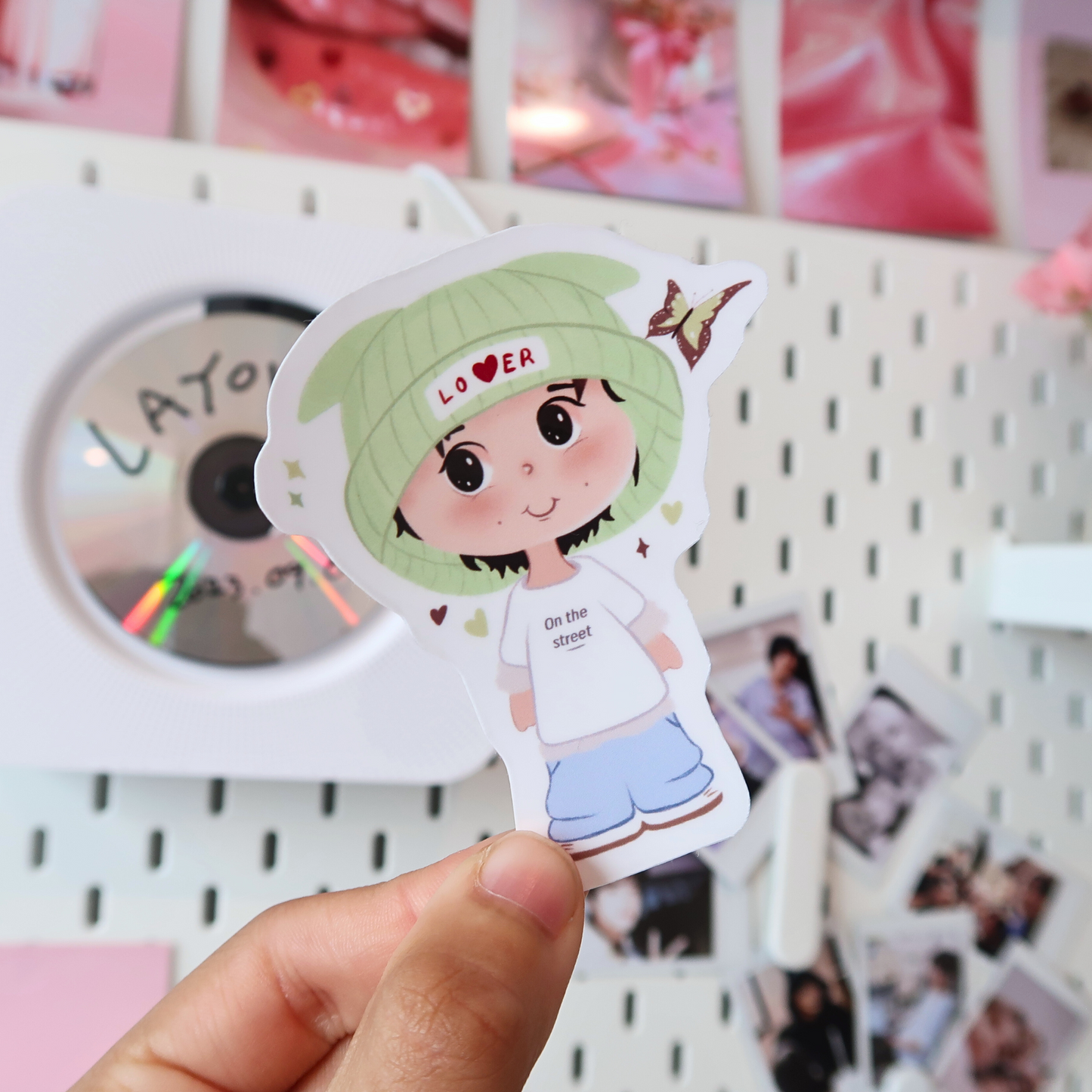 hobi on the street waterproof sticker