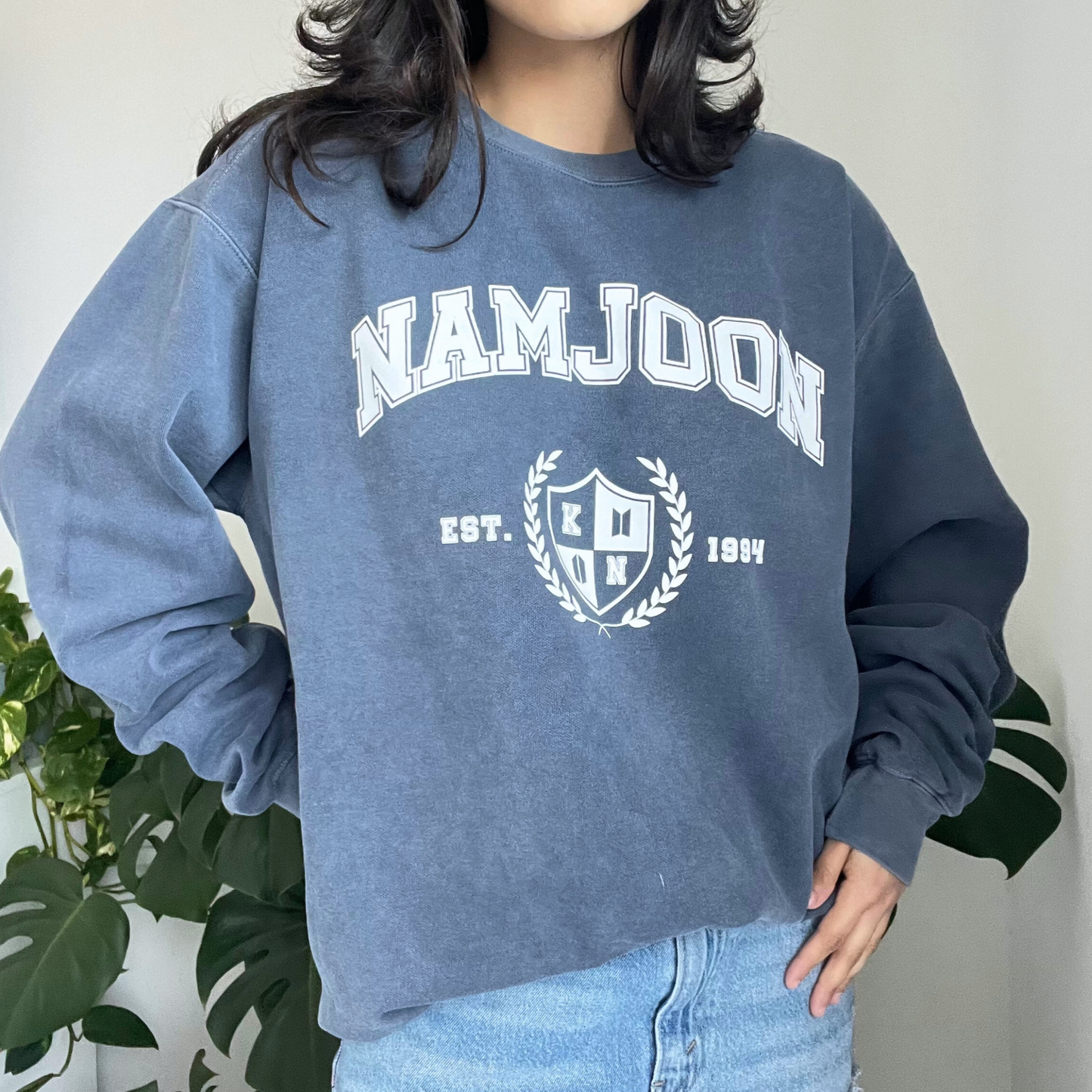 namjoon university sweatshirt