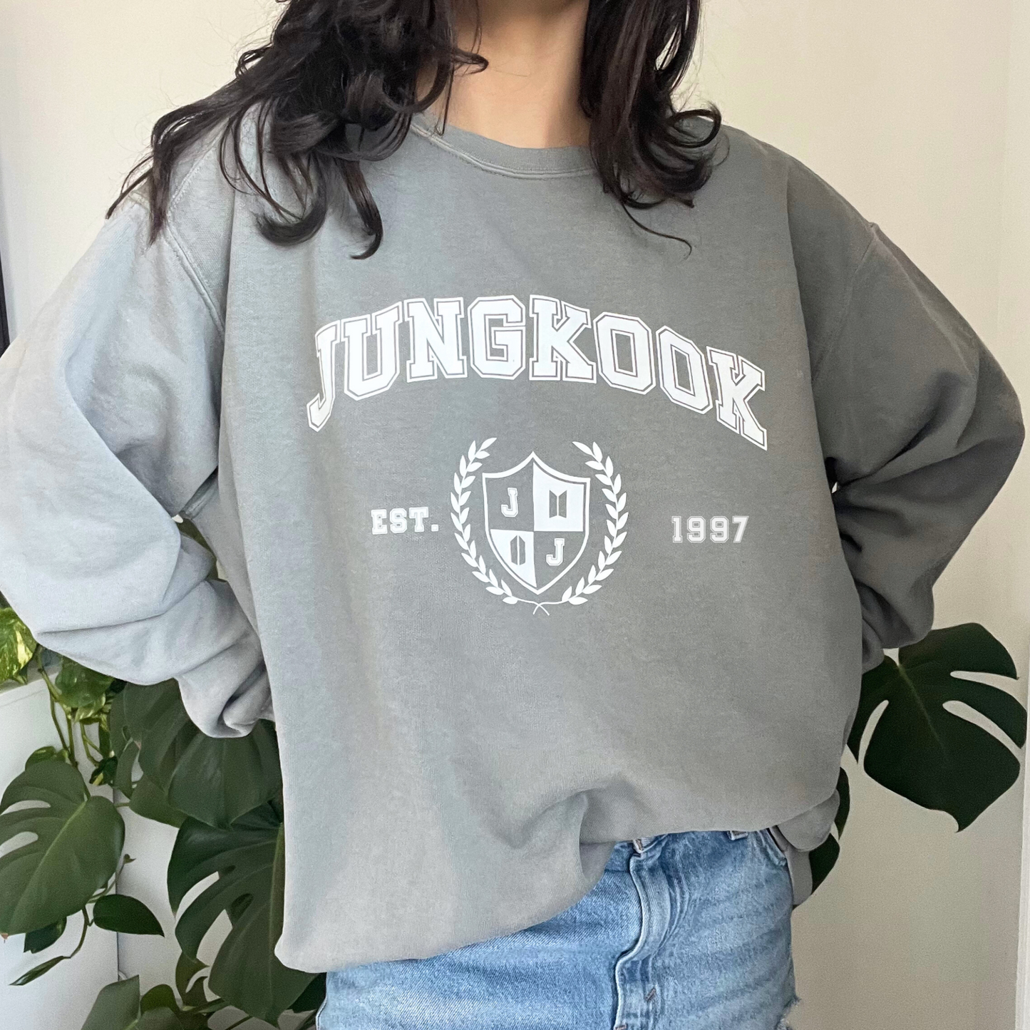 jungkook university sweatshirt