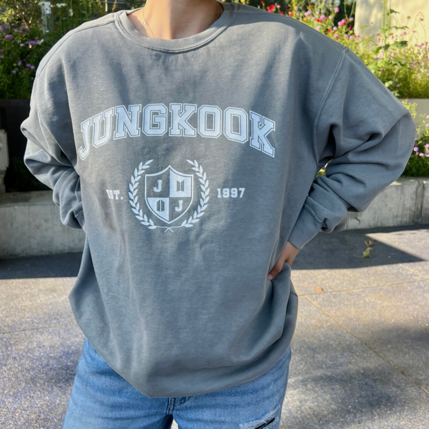 jungkook university sweatshirt