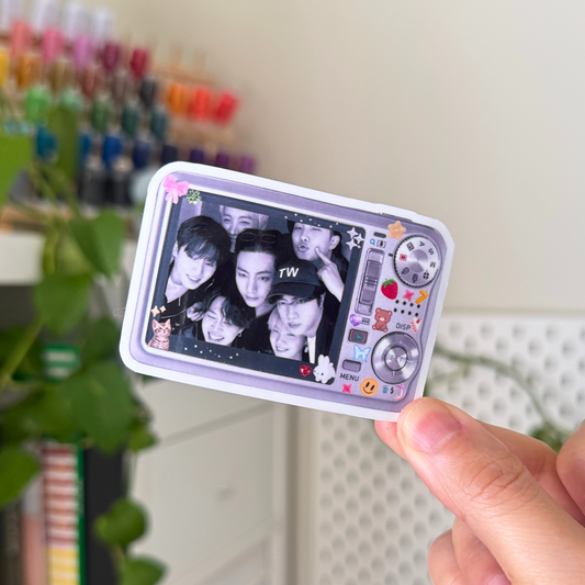 y2k bts camera | waterproof sticker