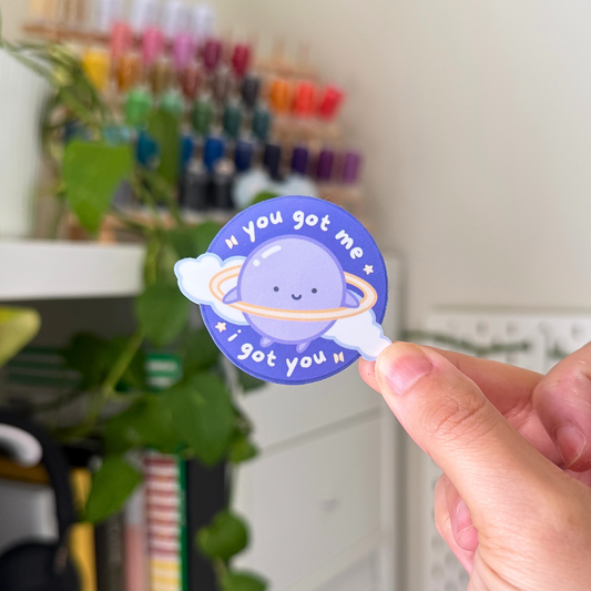 mikrokosmos planet | waterproof sticker