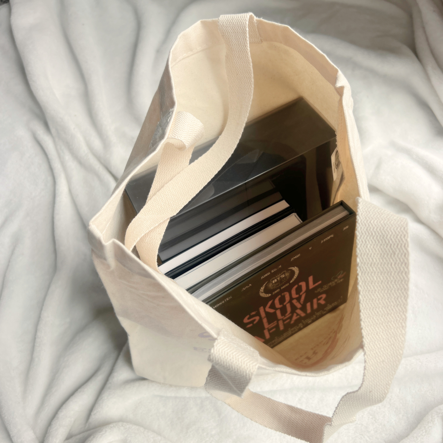 bangtan lovers club organic tote bag