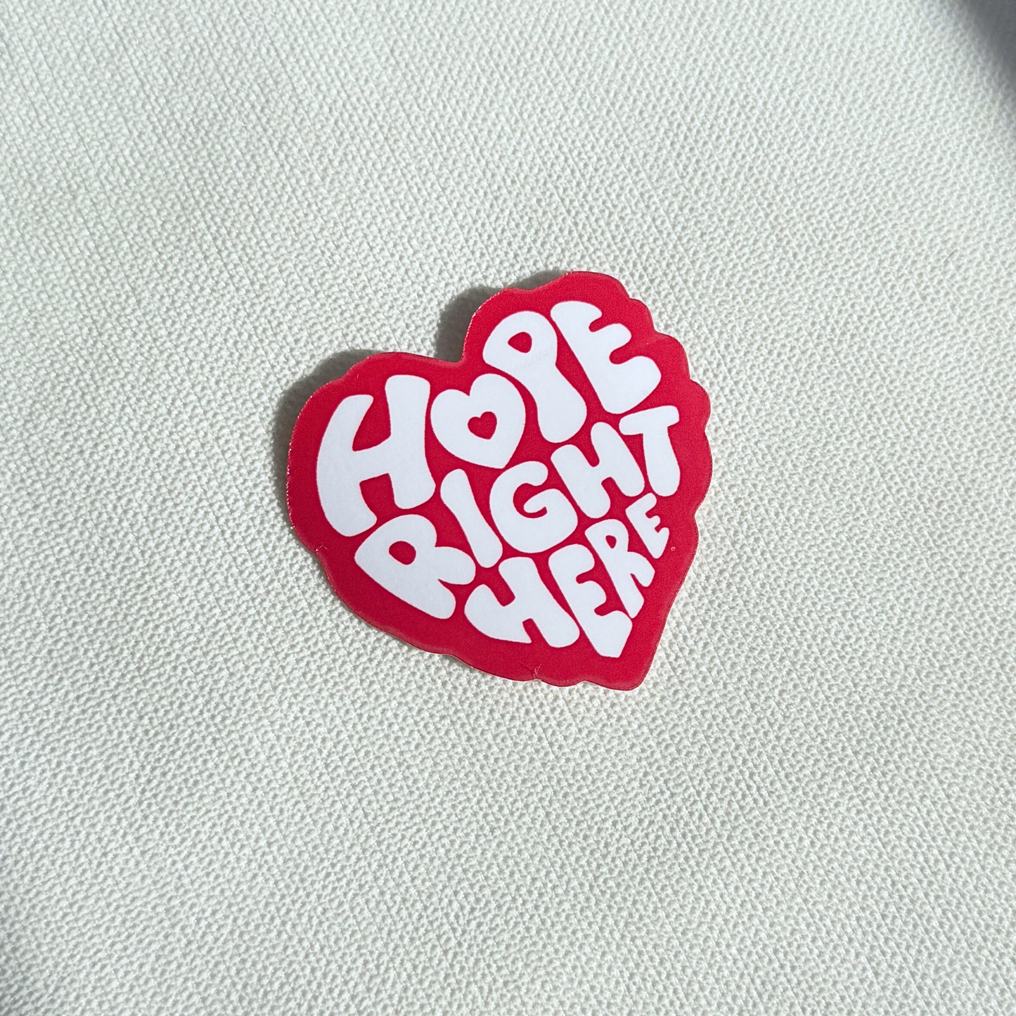 ♡︎ hope right here heart waterproof sticker ❣️✧