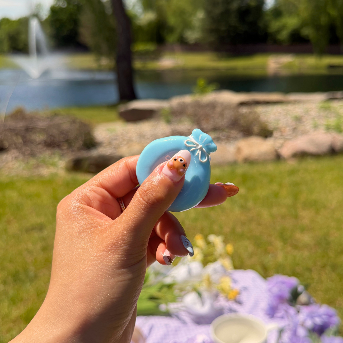 pocket goldfish 🧡 worry stone 🐠🫧