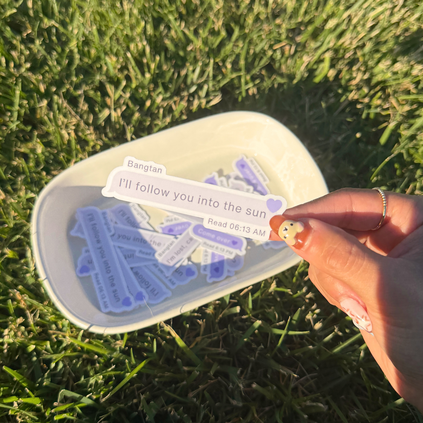 arirang lryic text messages | waterproof stickers