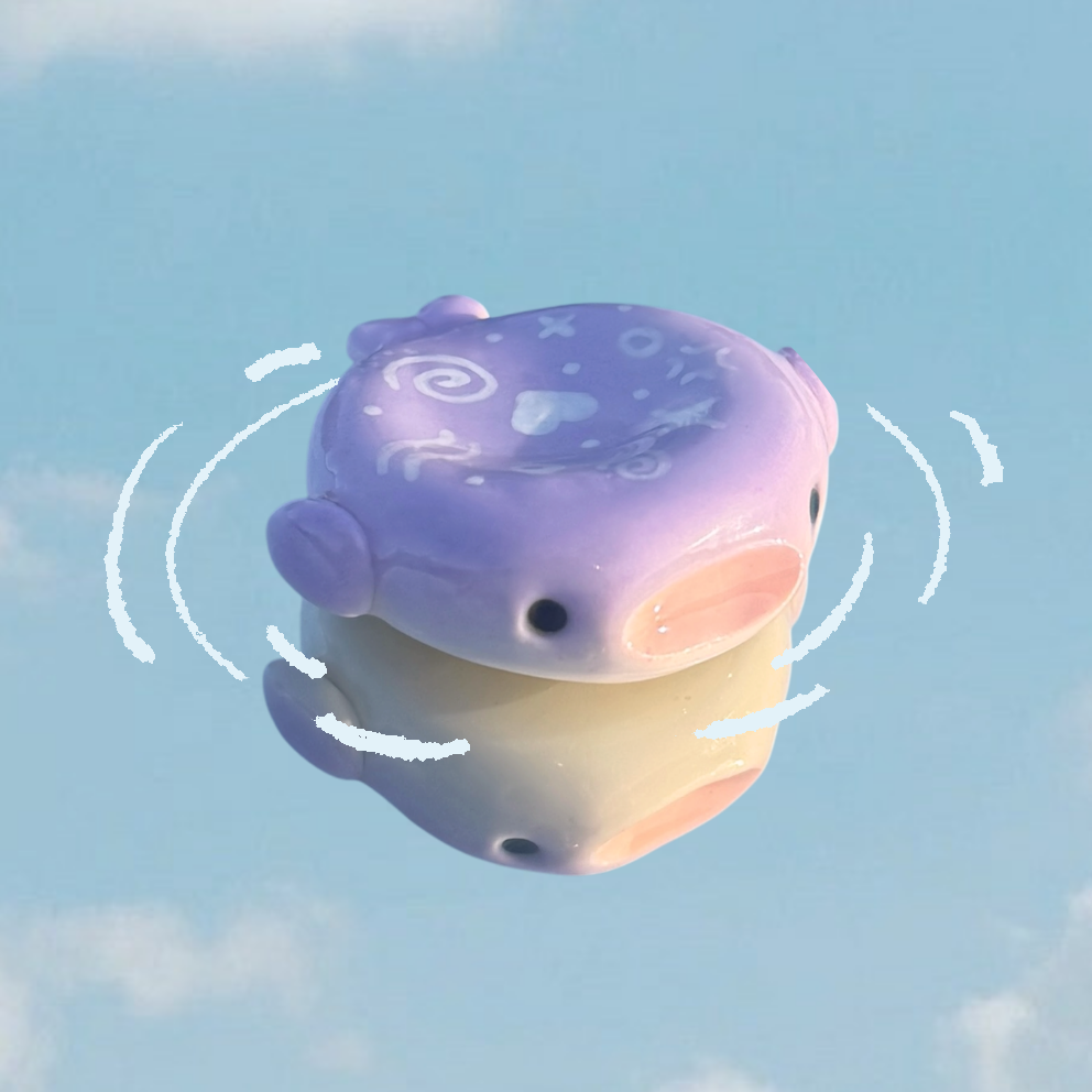 haru the whale worry stone