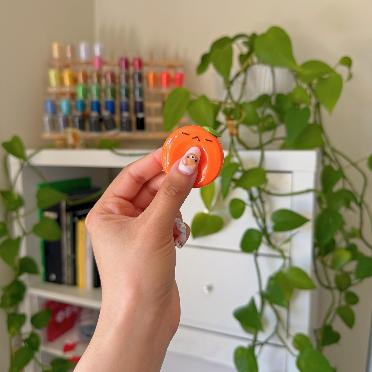 tangerine worry stone
