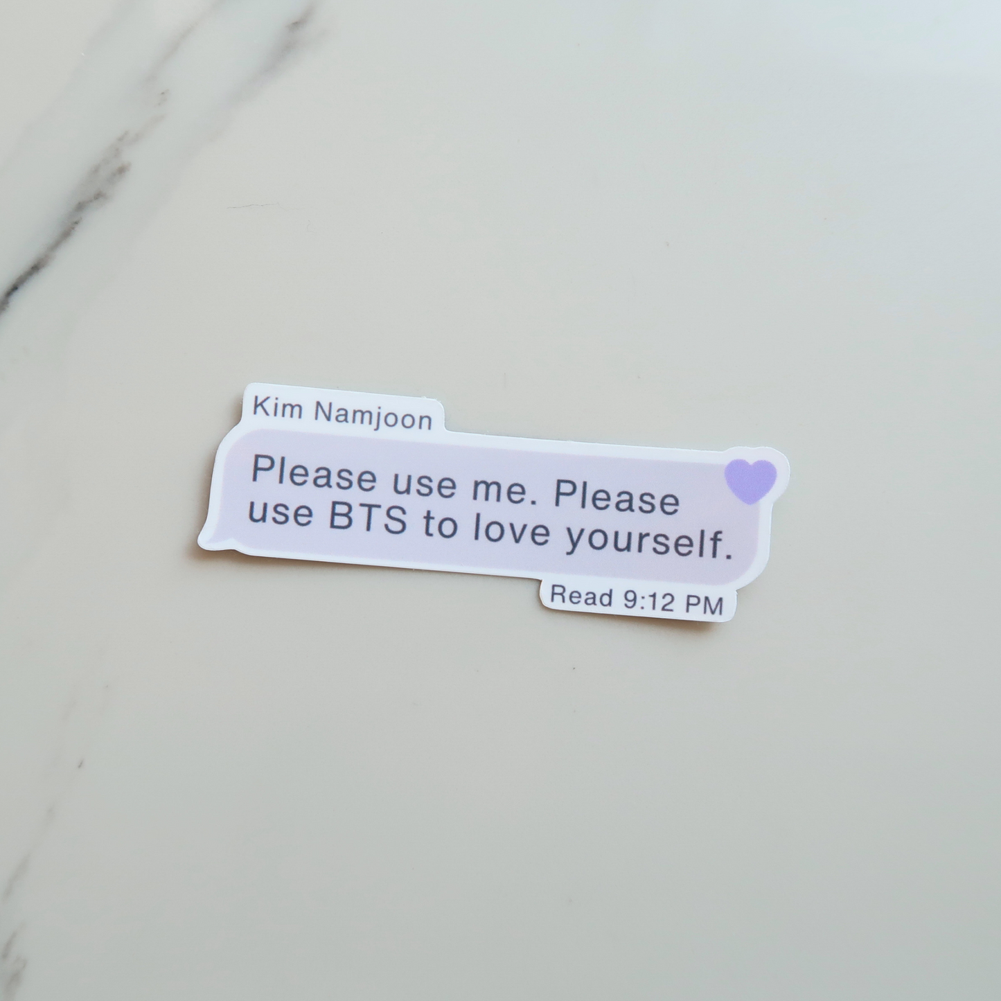 namjoon | love yourself text | waterproof sticker